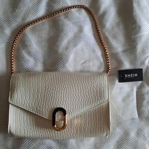 BNWT shoulder purse Shein Crocodile look